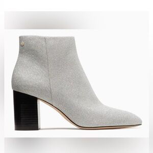 Kate Spade Silver “Giselle” Booties